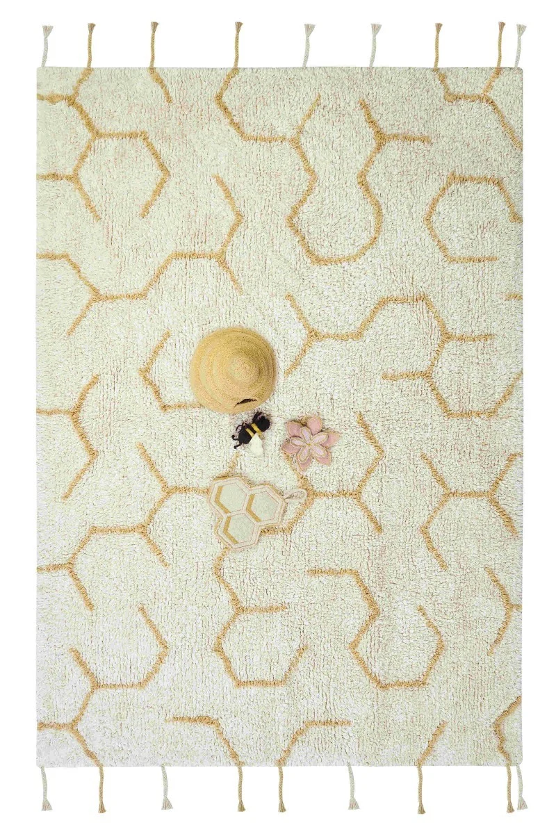 Lorena Canals Pollination — Play Rug with 4 Textile Toys, 90 × 130 cm