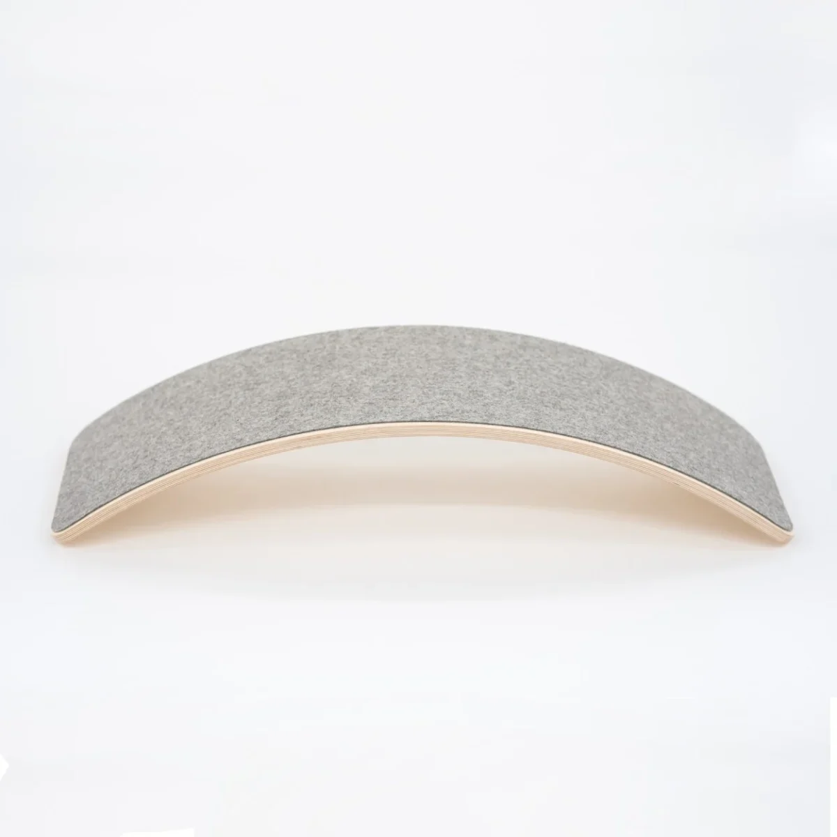 Wooden Balance Board With Grey Felt