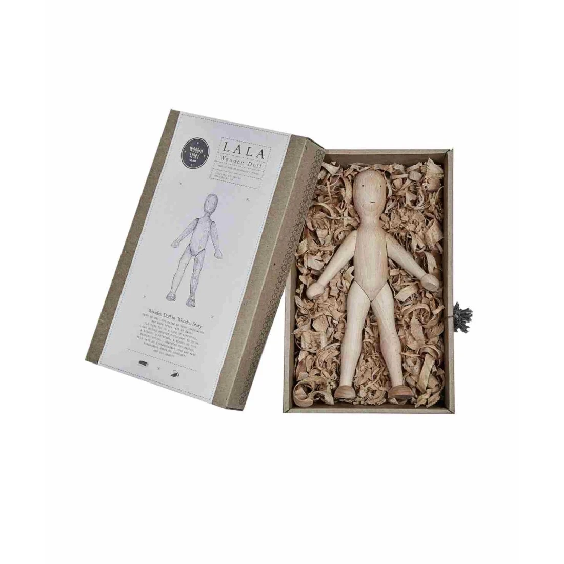 Wooden Beech Doll with Pants, photo 15