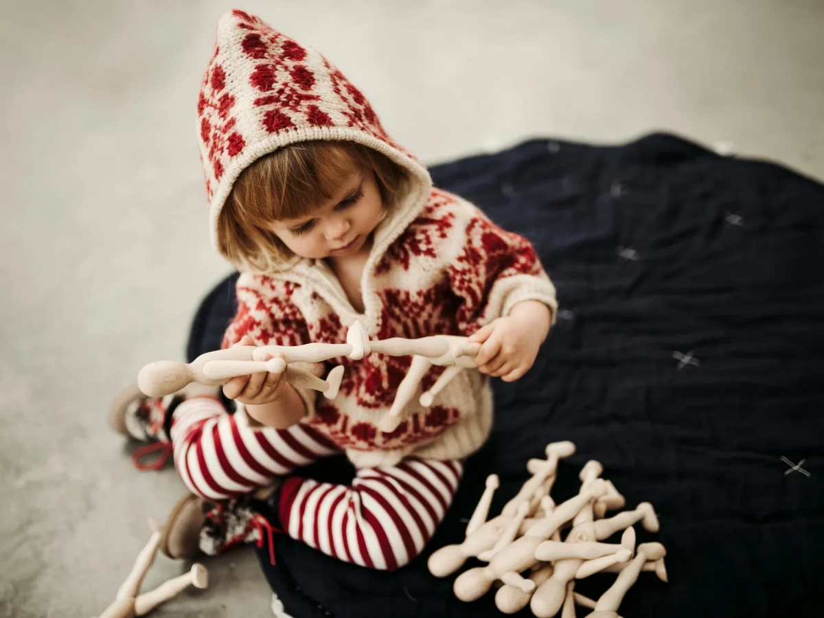 Wooden Beech Doll with Pants, photo 13