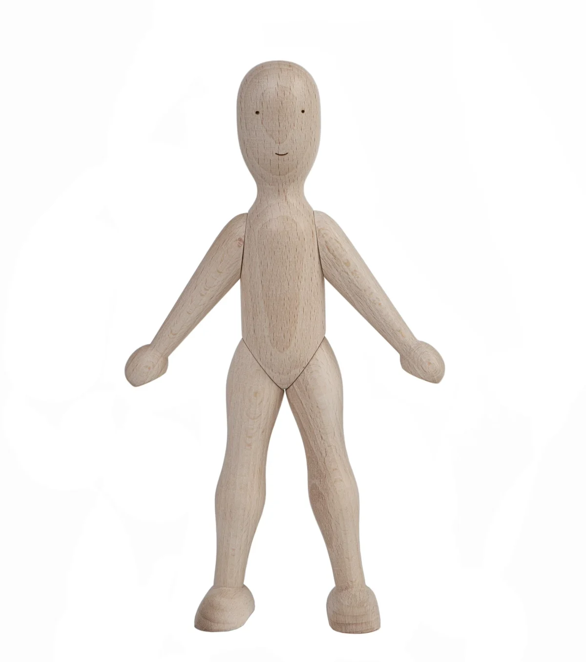 Wooden Beech Doll with Dress, photo 2