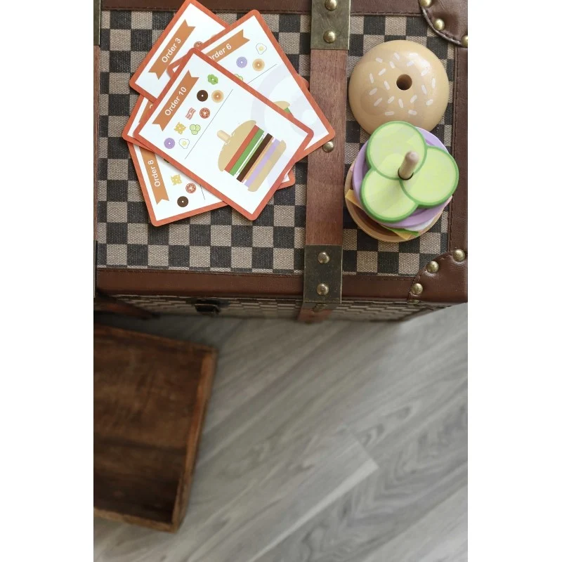 Wooden Burger Restaurant Puzzle for Children, 15 pcs, photo 5