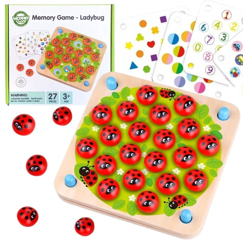 Wooden Ladybug Memory Puzzle, photo 11