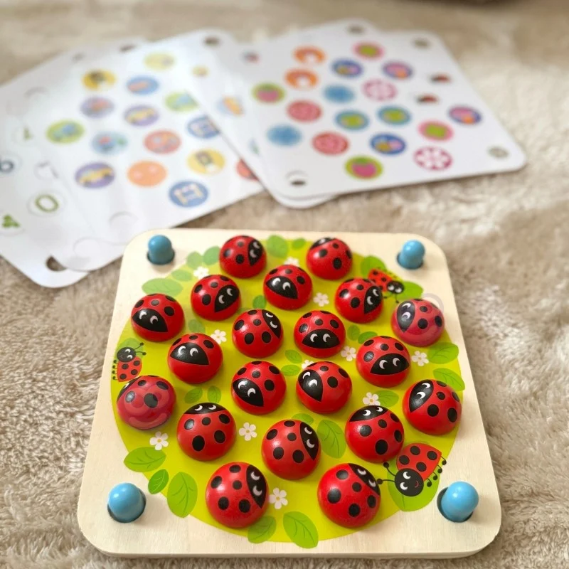 Wooden Ladybug Memory Puzzle, photo 6