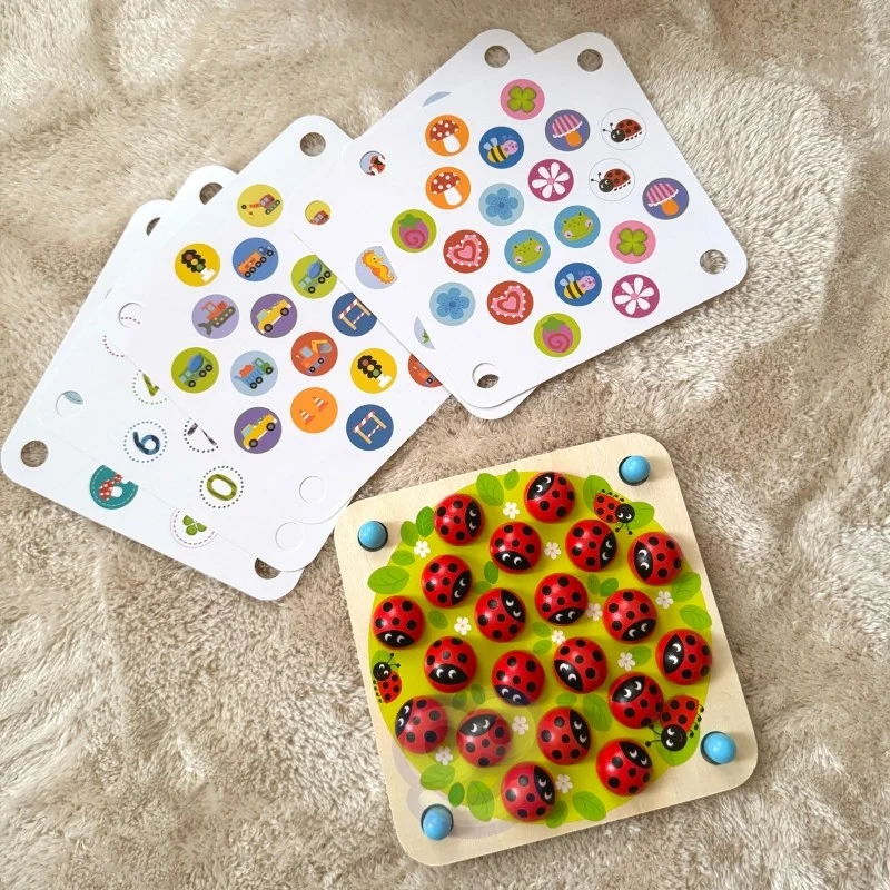 Wooden Ladybug Memory Puzzle, photo 7