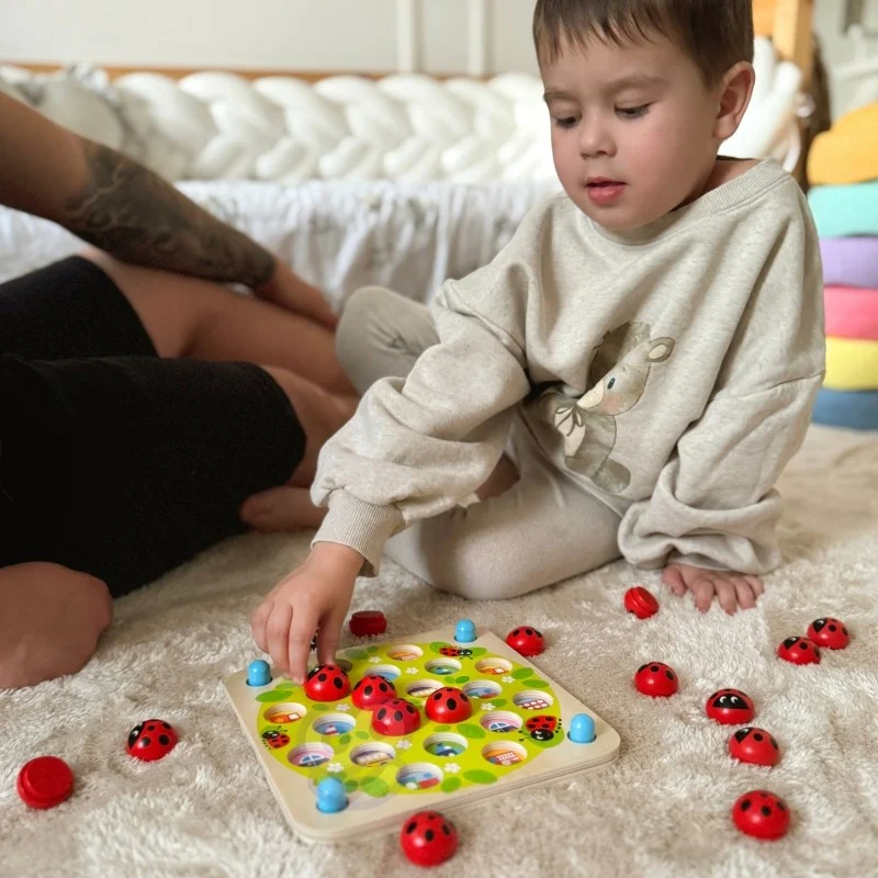 Wooden Ladybug Memory Puzzle, photo 2