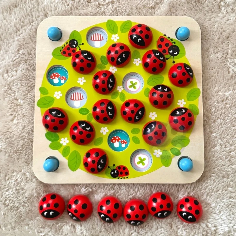 Wooden Ladybug Memory Puzzle, photo 8