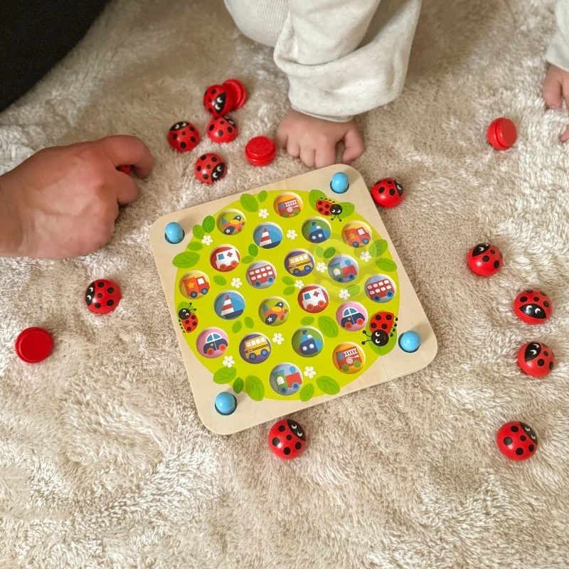 Wooden Ladybug Memory Puzzle, photo 9