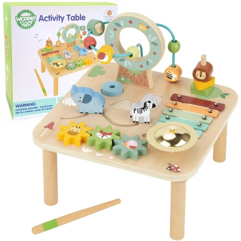 Wooden Educational Table Musical Sensory Maze 5in1, photo 15