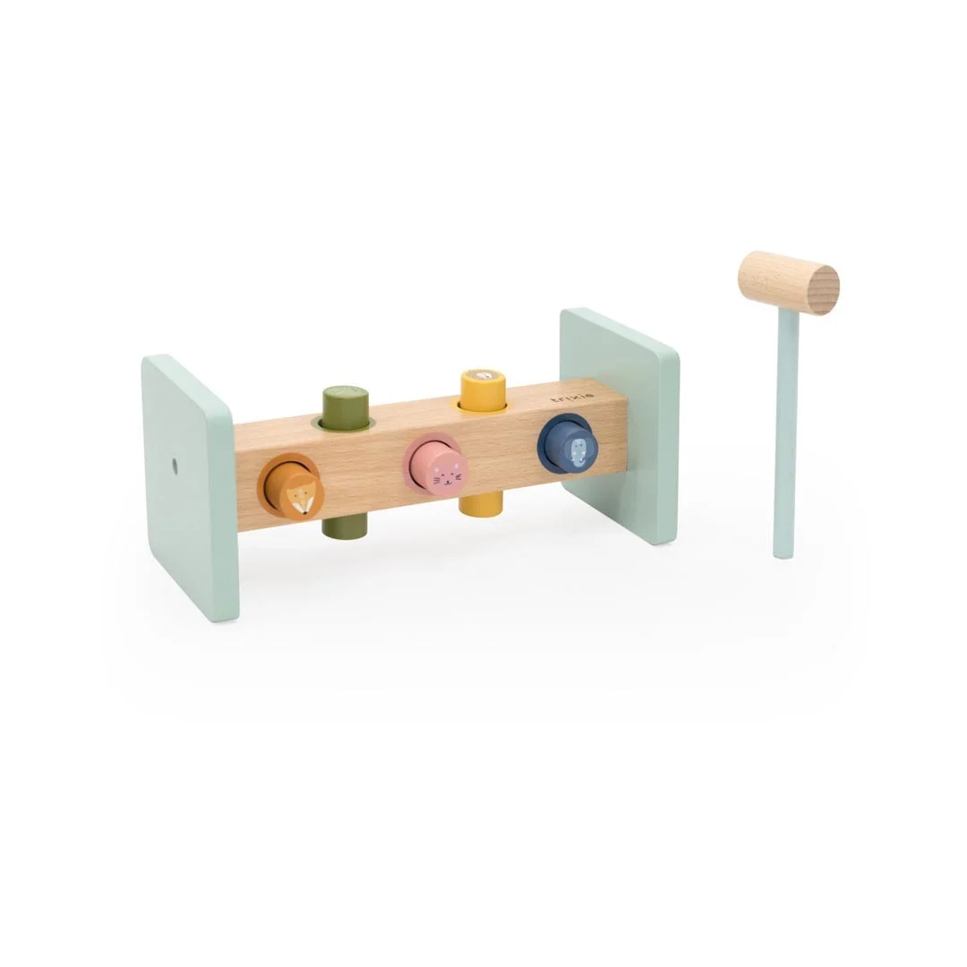 Wooden Hammer Bench with Animals, photo 2
