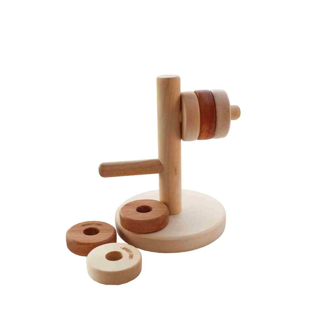 Wooden Horizontal Tower Puzzle, 6 Discs, photo 2