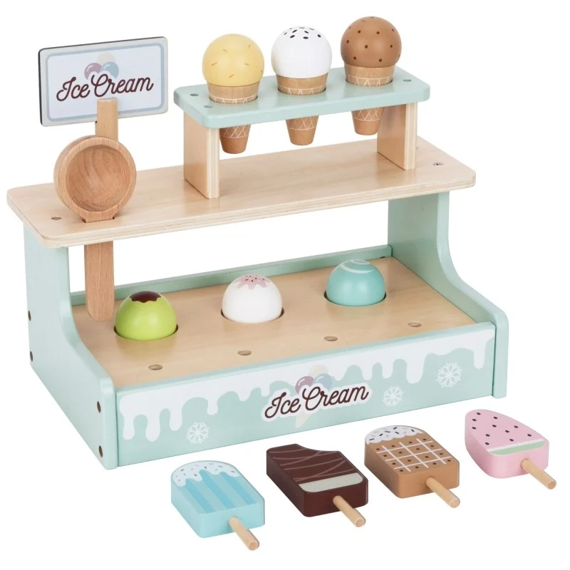 Wooden Ice Cream Shop Set with Ice Cream Stand, photo 5