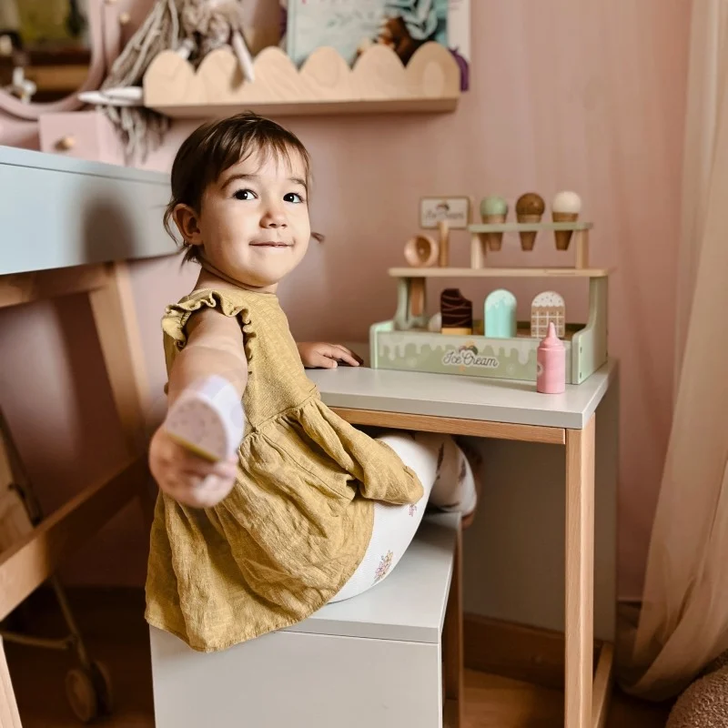 Wooden Ice Cream Shop Set with Ice Cream Stand, photo 8