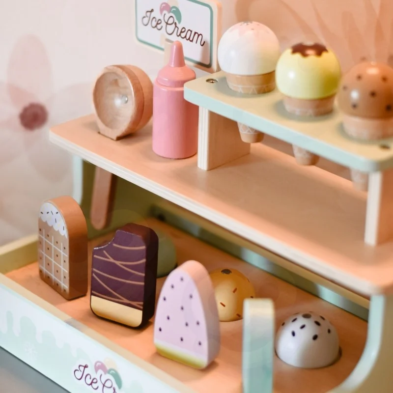 Wooden Ice Cream Shop Set with Ice Cream Stand, photo 11