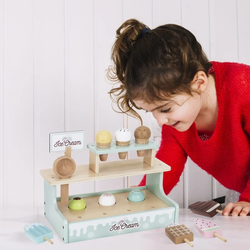 Wooden Ice Cream Shop Set with Ice Cream Stand, photo 6