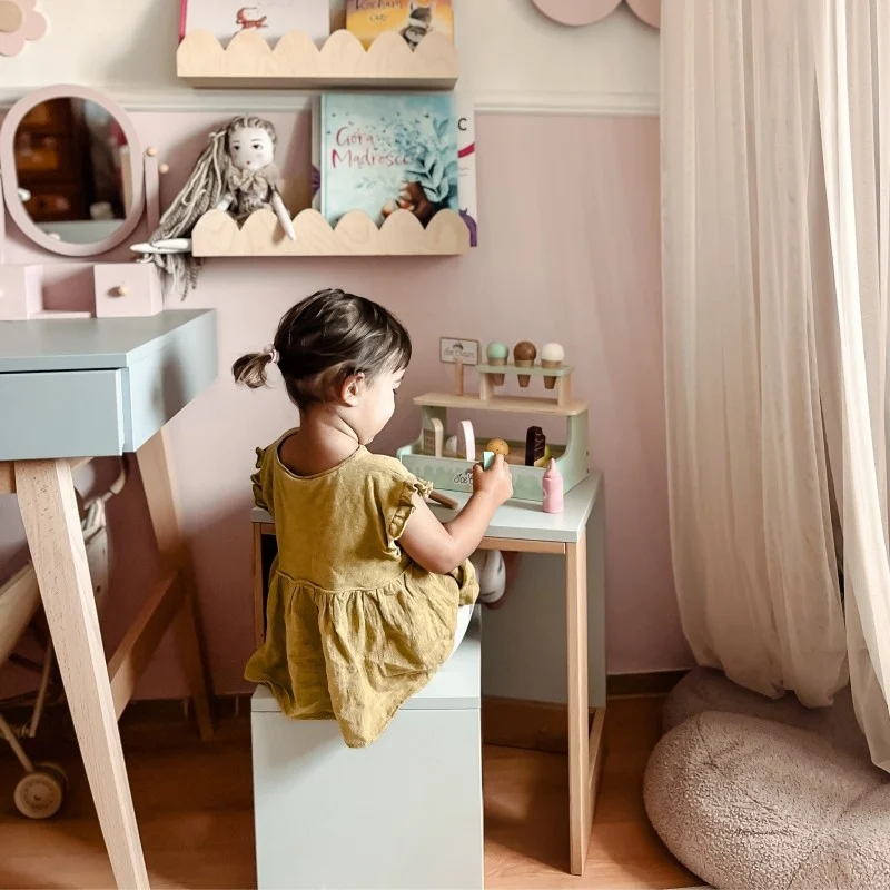 Wooden Ice Cream Shop Set with Ice Cream Stand, photo 7