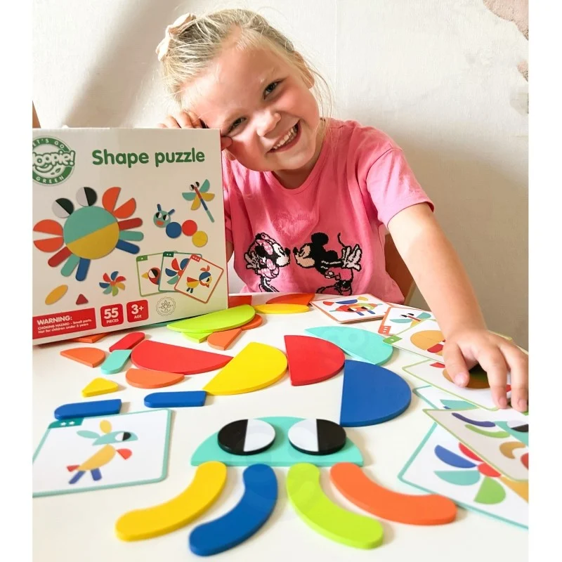 Wooden Montessori Puzzle with Cards, 55 Pieces, photo 10