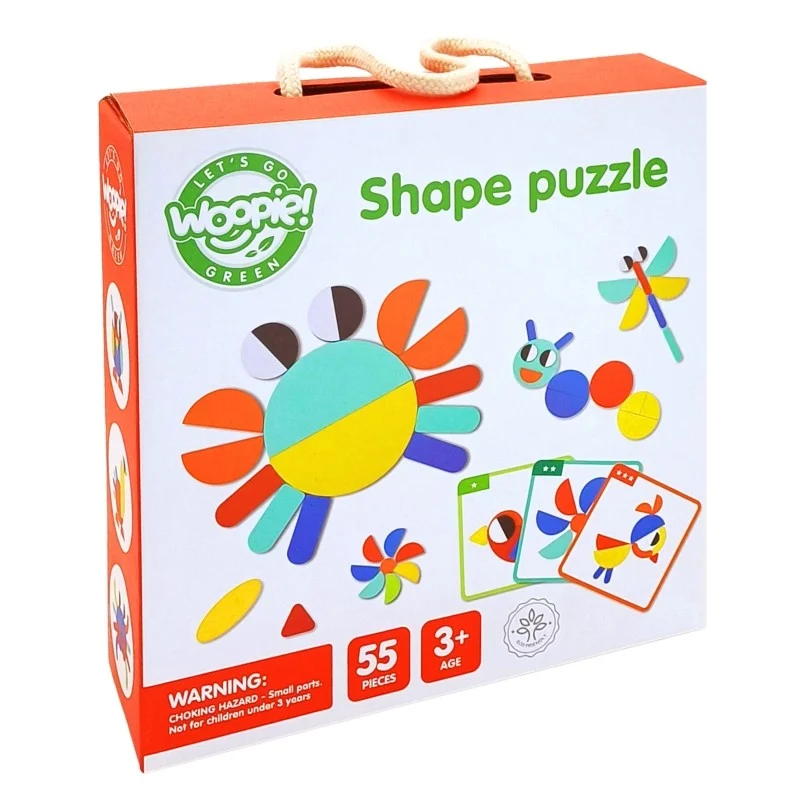 Wooden Montessori Puzzle with Cards, 55 Pieces, photo 11