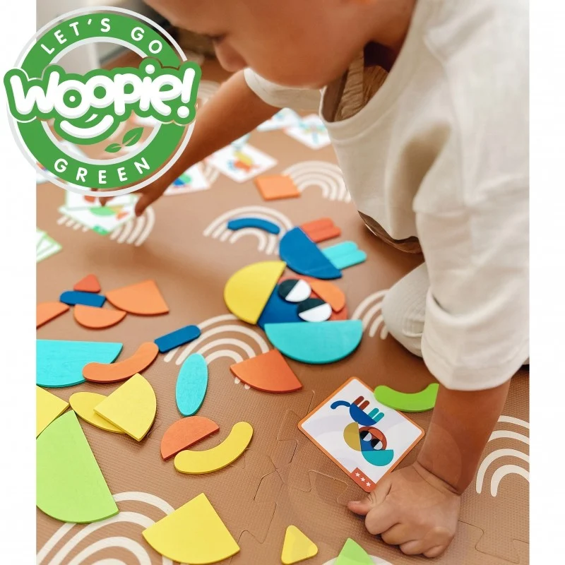 Wooden Montessori Puzzle with Cards, 55 Pieces, photo 6