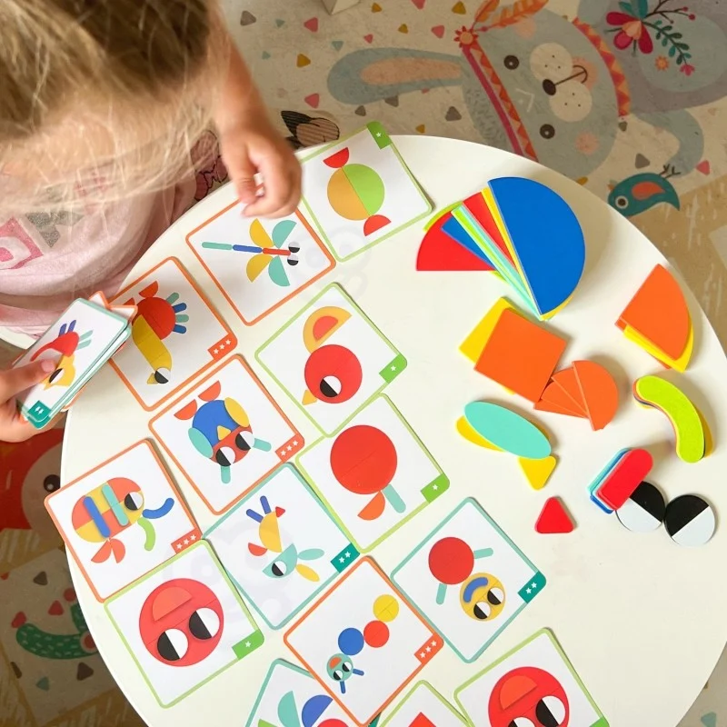 Wooden Montessori Puzzle with Cards, 55 Pieces, photo 8