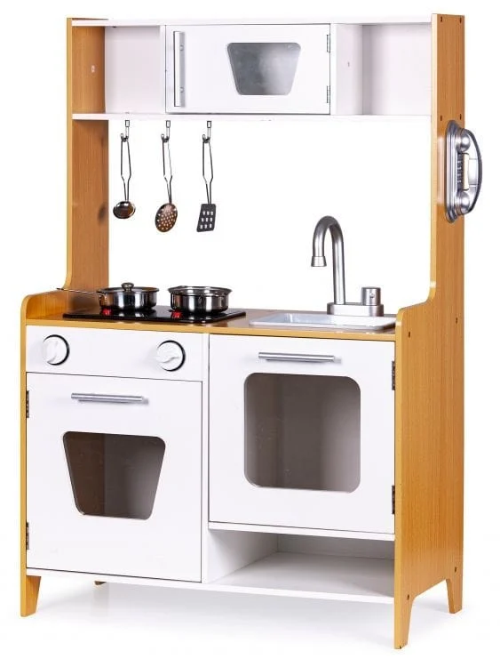 Wooden Play Kitchen with Multimedia Burners, photo 2