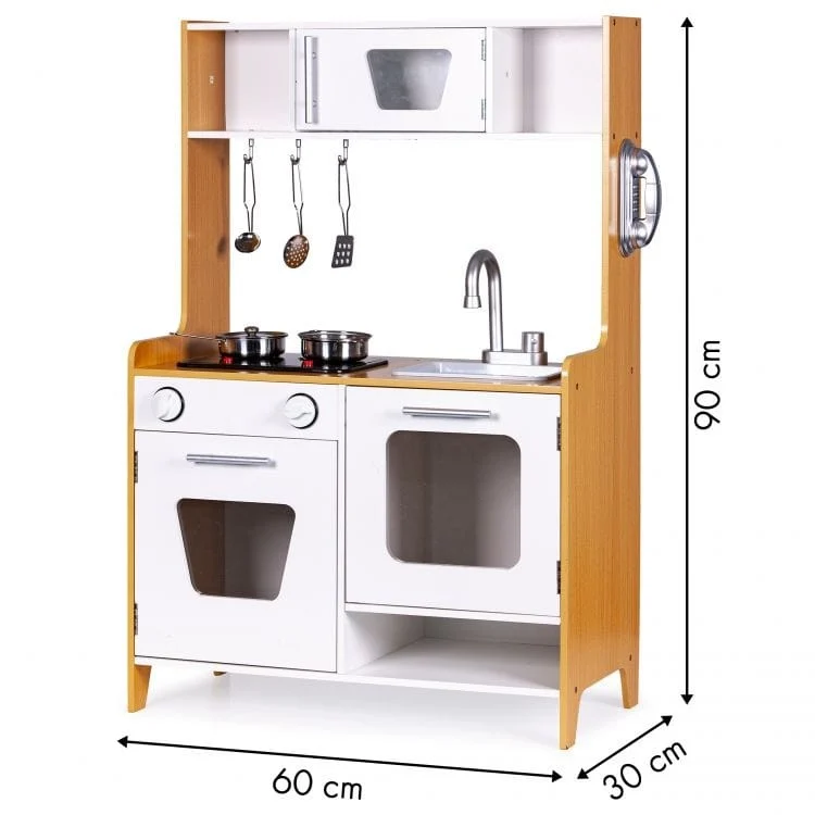 Wooden Play Kitchen with Multimedia Burners, photo 8