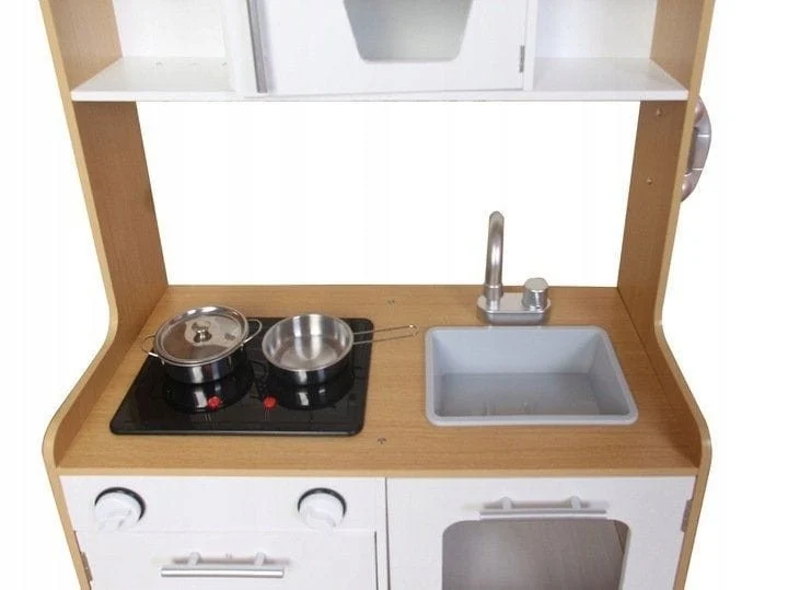 Wooden Play Kitchen with Multimedia Burners, photo 4