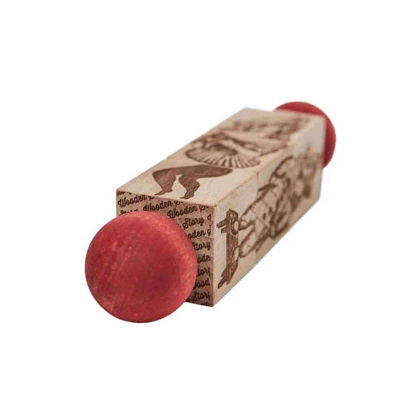 Wooden Story Commedia Dell’Arte — Wooden Spinning Puzzle, photo 2