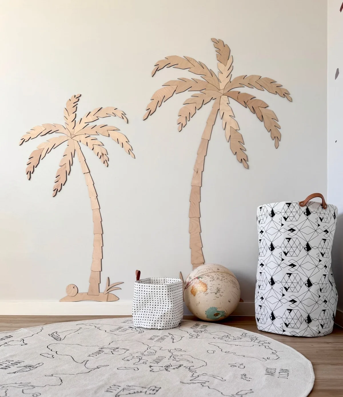 Wooden Wall Decor, Set of Two Palm Trees, photo 3