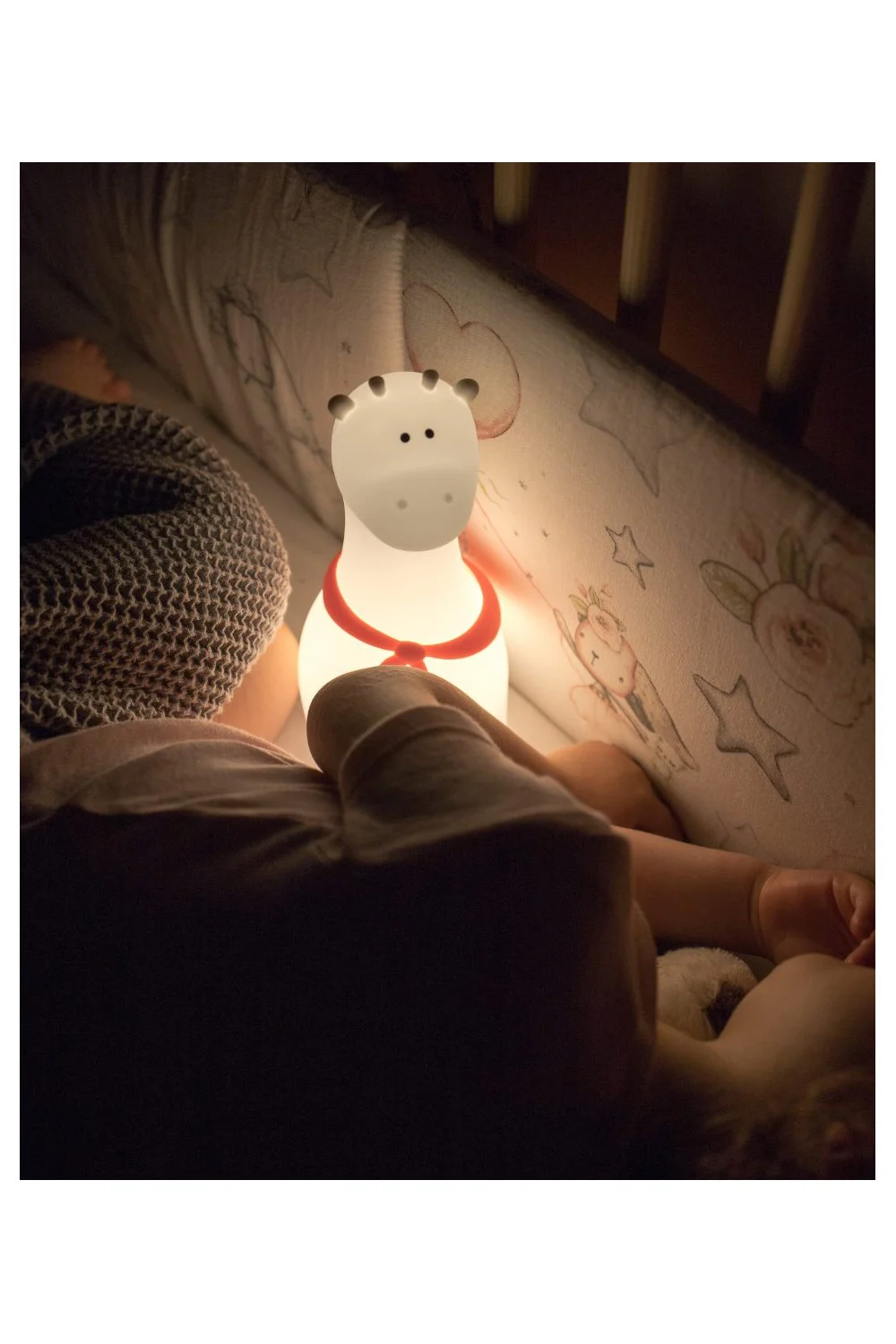 Giraffe Silicone Lamp, White, photo 4