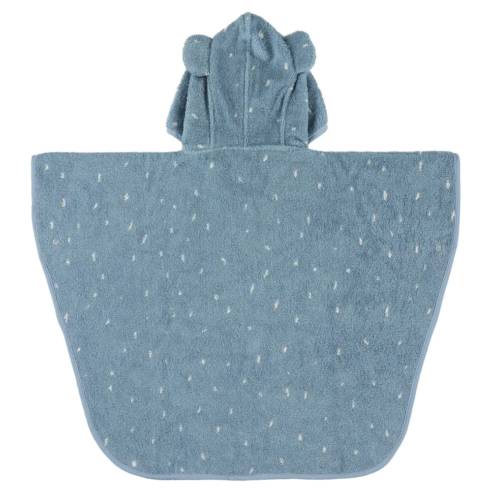 Hooded Animal Bath Poncho, Organic Cotton Terry