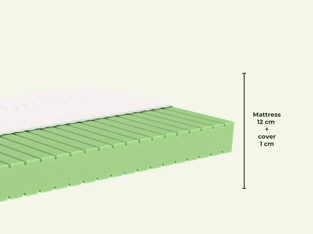 Benlemi ADAPTIC — Five-Zone PUR Foam Children’s Mattress, 12 cm, photo 3