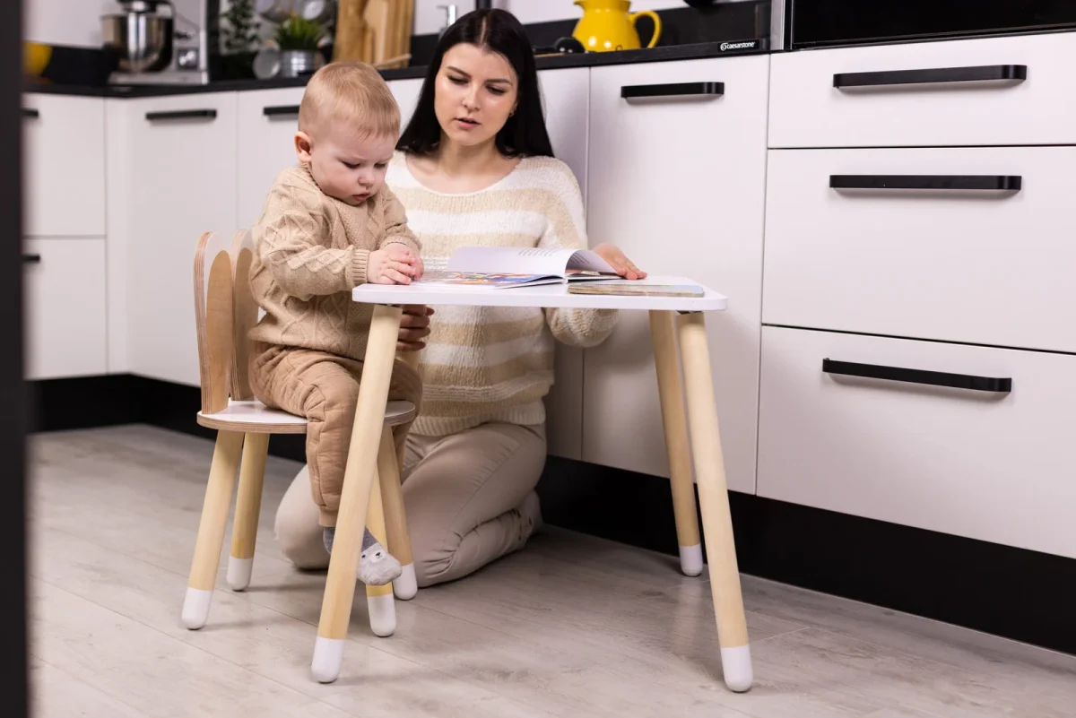 Bunny Table and Chair Set in Birch Plywood, photo 7
