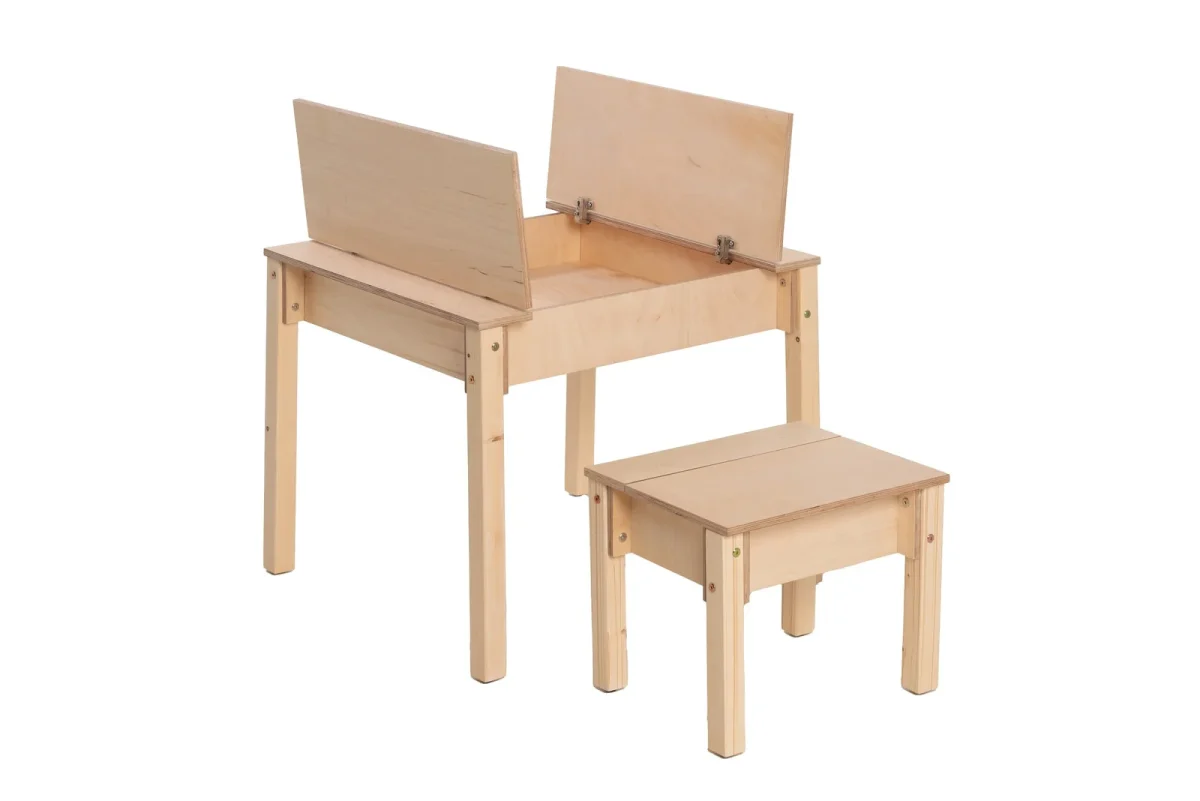 Kids’ Table and Chair Set with Hidden Storage, photo 26