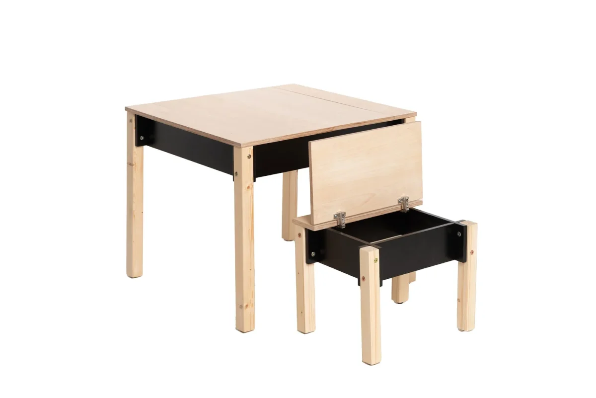 Kids’ Table and Chair Set with Hidden Storage, photo 16