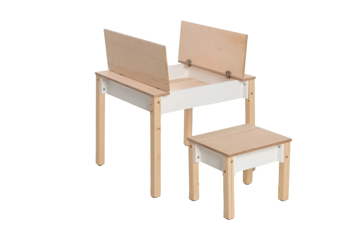 Kids’ Table and Chair Set with Hidden Storage, photo 20