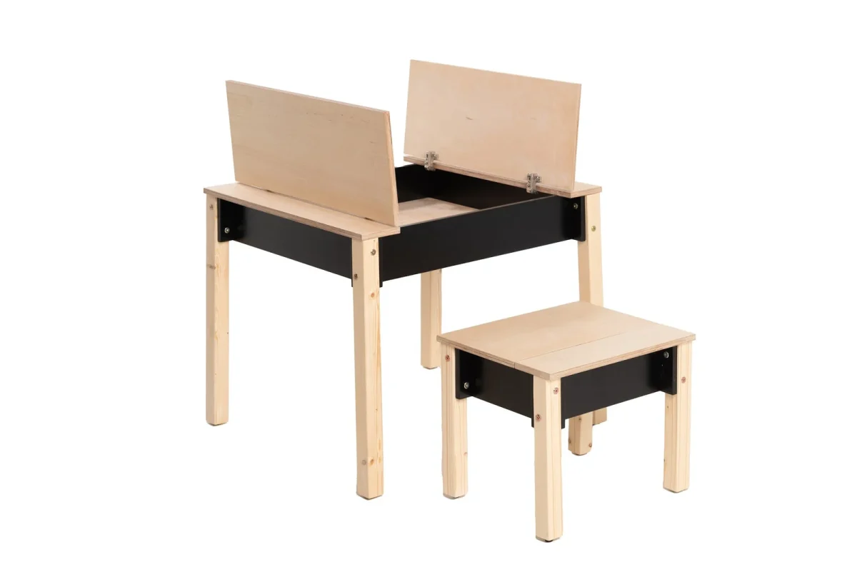 Kids’ Table and Chair Set with Hidden Storage, photo 15