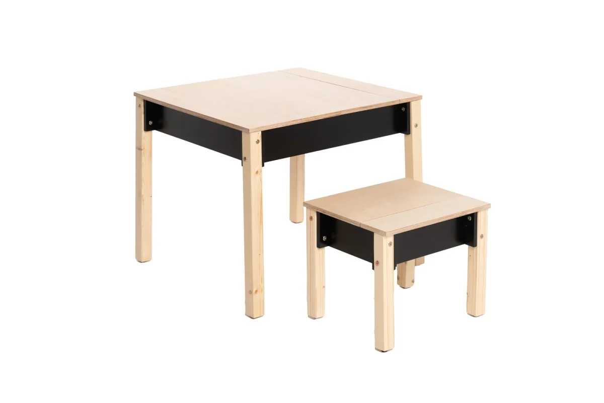 Kids’ Table and Chair Set with Hidden Storage, photo 17