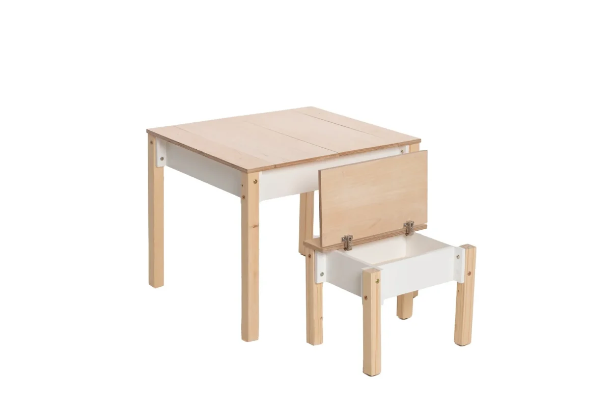 Kids’ Table and Chair Set with Hidden Storage, photo 21