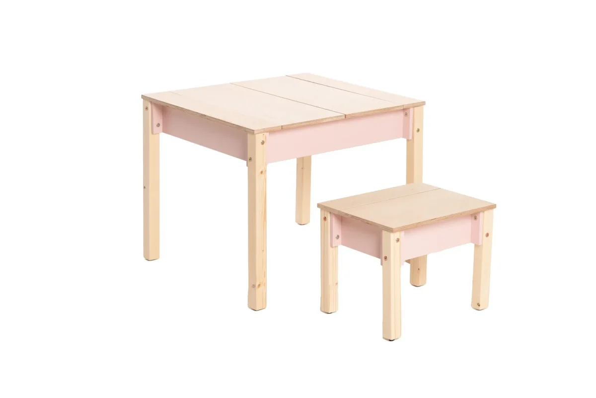Kids’ Table and Chair Set with Hidden Storage, photo 8
