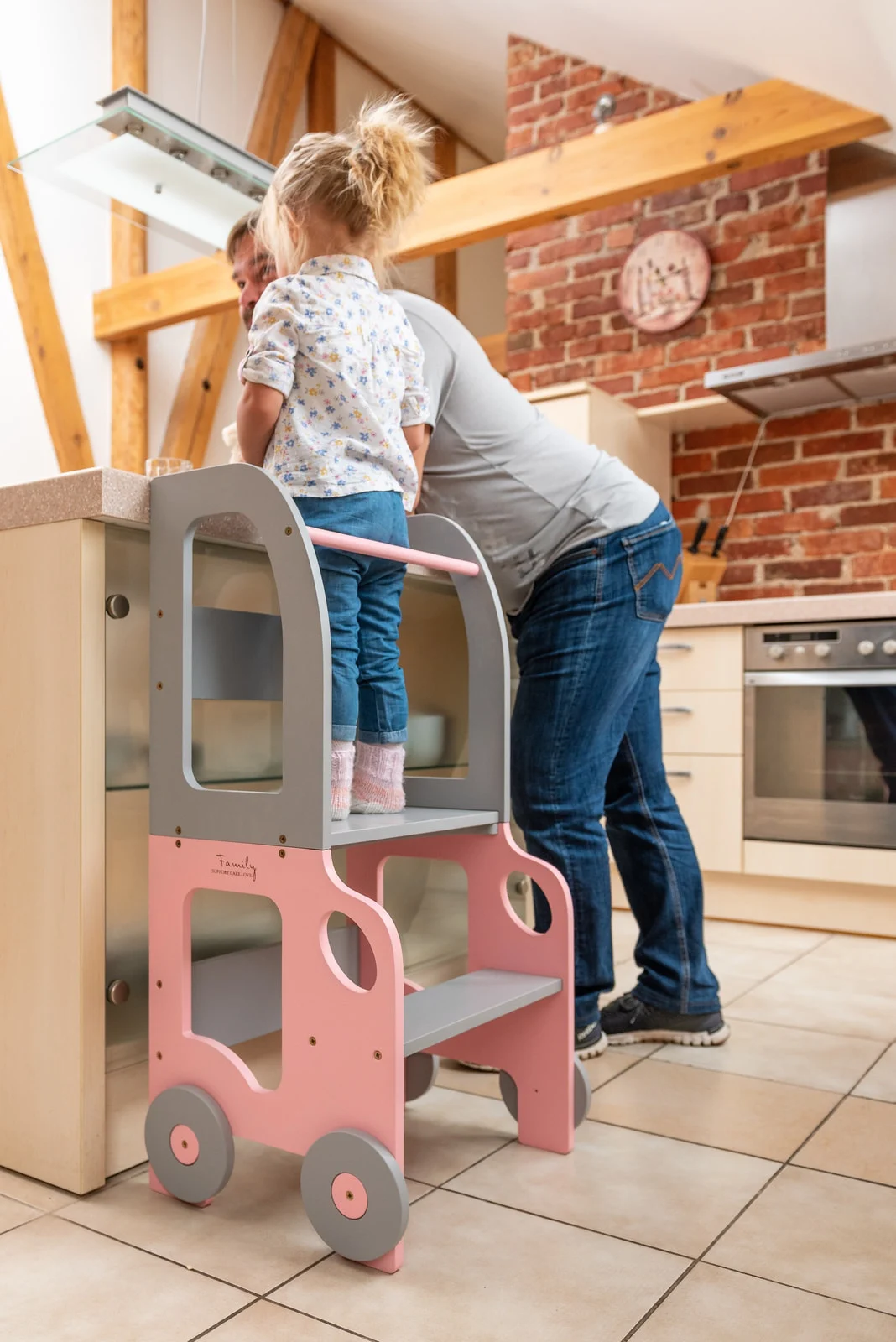 Car-Shaped Kitchen Helper Tower and Learning Table, photo 11