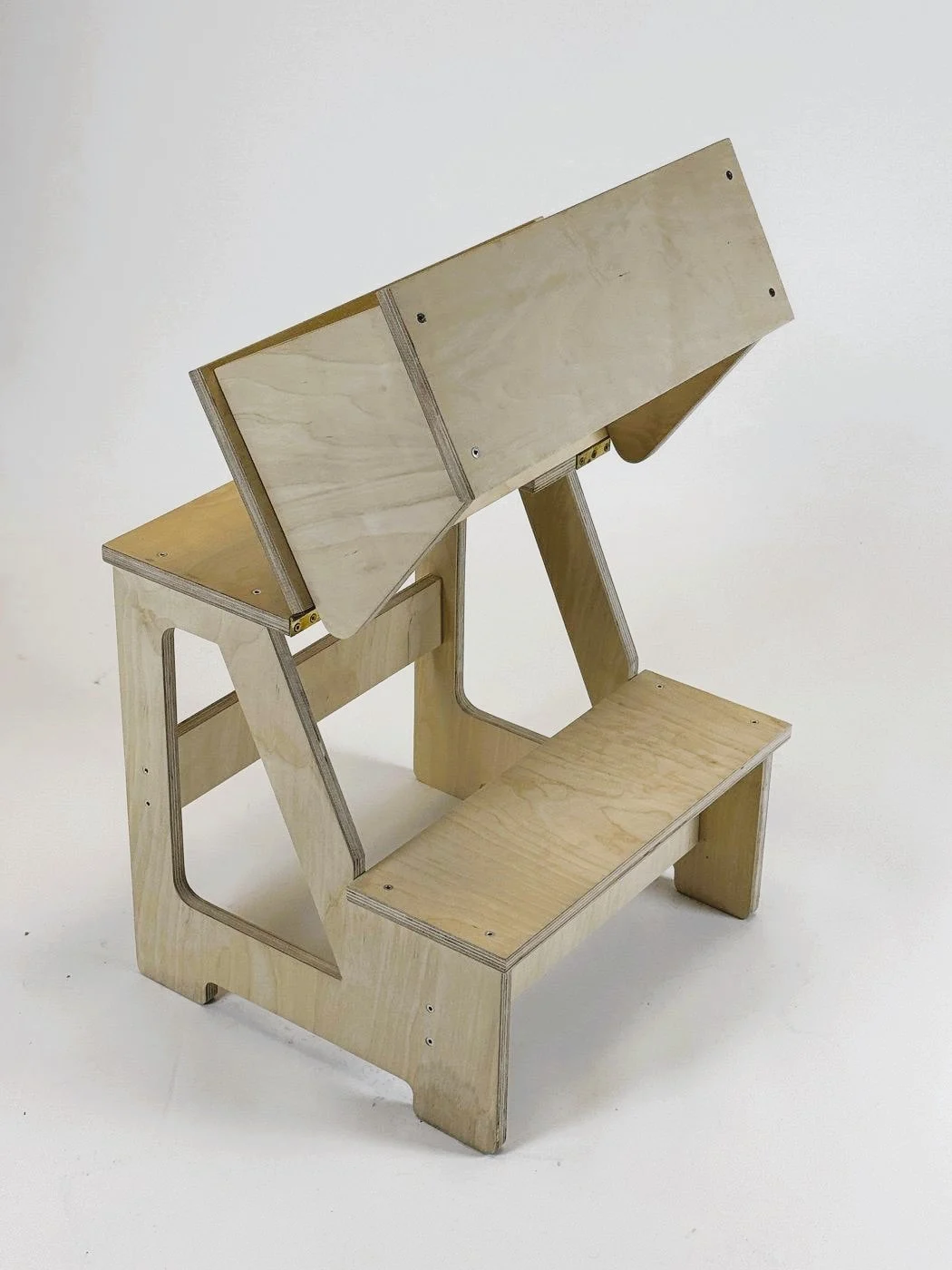 Folding Wooden Chair and Step Stool, 2 in 1, photo 5