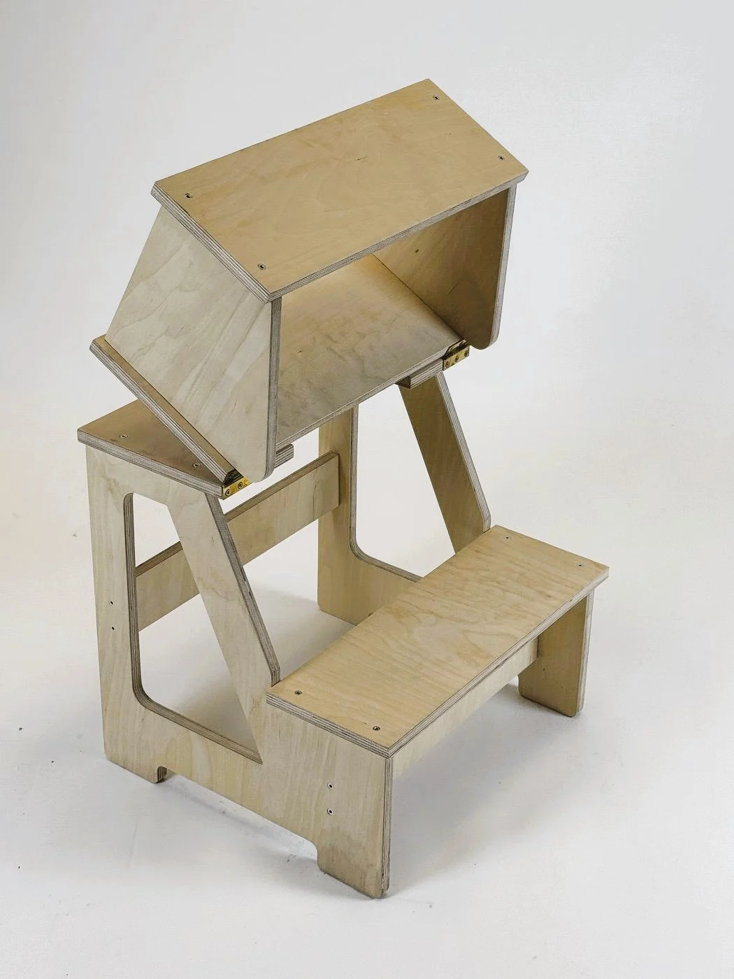 Folding Wooden Chair and Step Stool, 2 in 1, photo 6