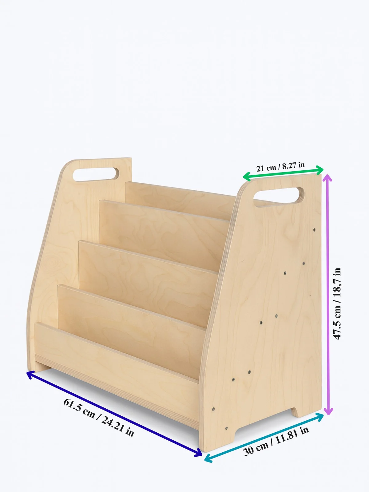 Front-Facing Montessori Book Display, 4 Tiers, photo 2