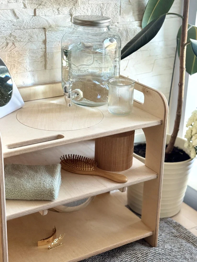 Small Montessori Wash Station with Lid, photo 3
