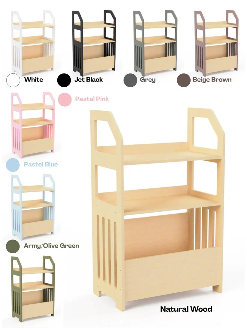 Montessori Shelf with Deep Bottom Compartment, 100 cm, photo 4