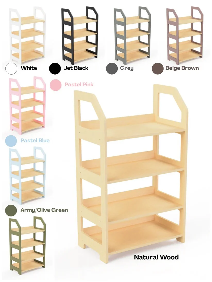 Montessori Toy Shelf with 4 Open Levels, 100 cm, photo 5