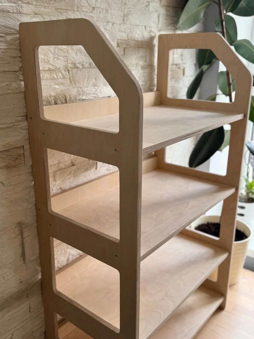 Montessori Toy Shelf with 4 Open Levels, 100 cm, photo 3