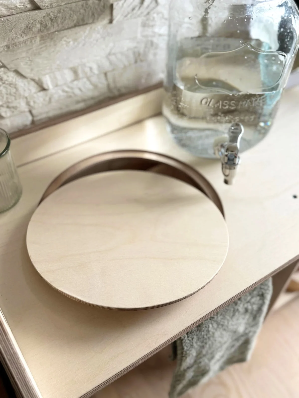 Large Montessori Wooden Washbasin with Storage, 74 cm, photo 3