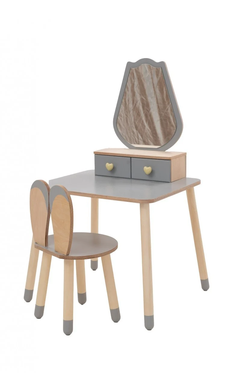 Kids’ Dressing Table and Chair with Tulip Mirror, photo 9